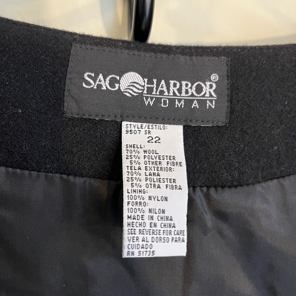 SAG HARBOR Black Sleeveless Button-Down Dress with Pockets - Picture 4 of 5